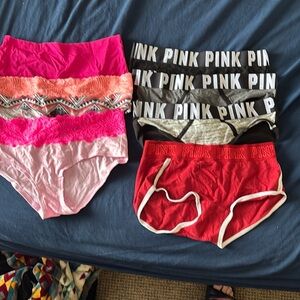 NWOT PINK Victoria's Secret Panties Set